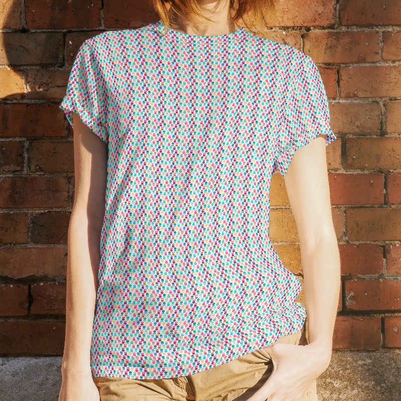 Punto Camiseta Flores Multicolor - Ribes y Casals