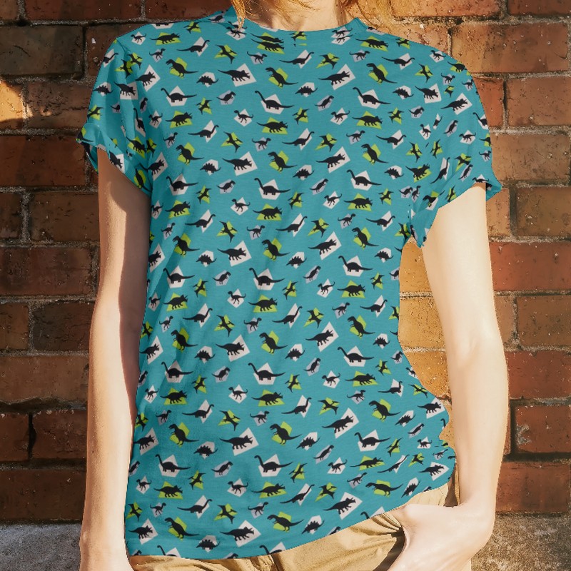 Punto Camiseta Jurassic Aguamarina - Ribes y Casals