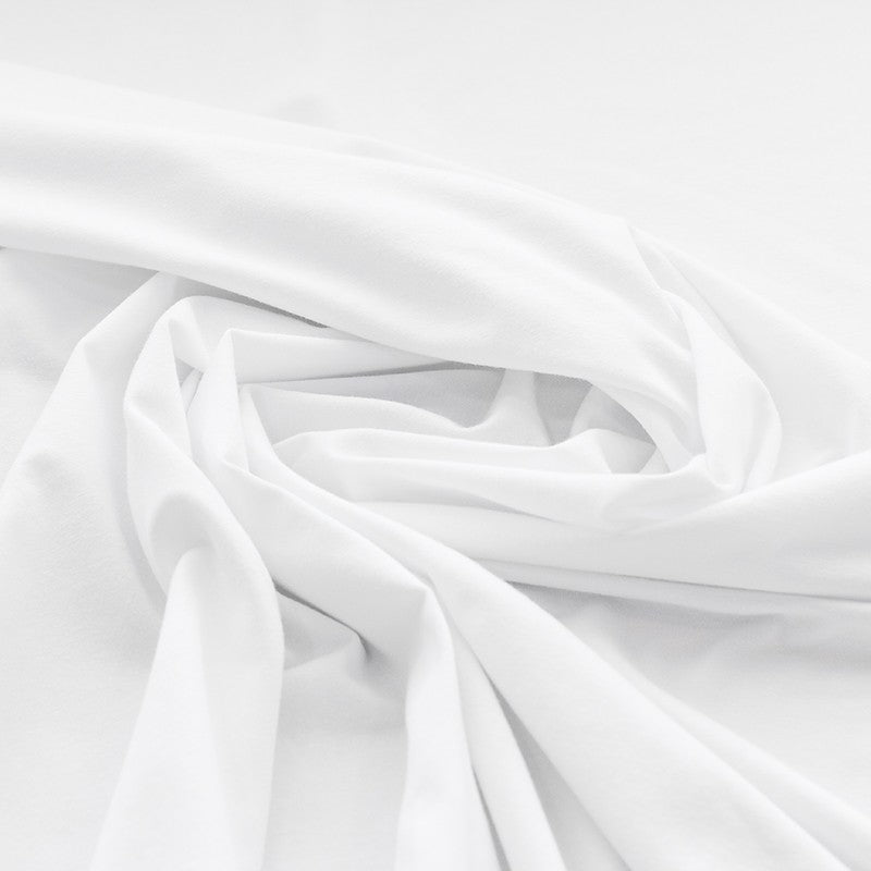 Punto Camiseta Lycra Algodón Blanco - Ribes y Casals