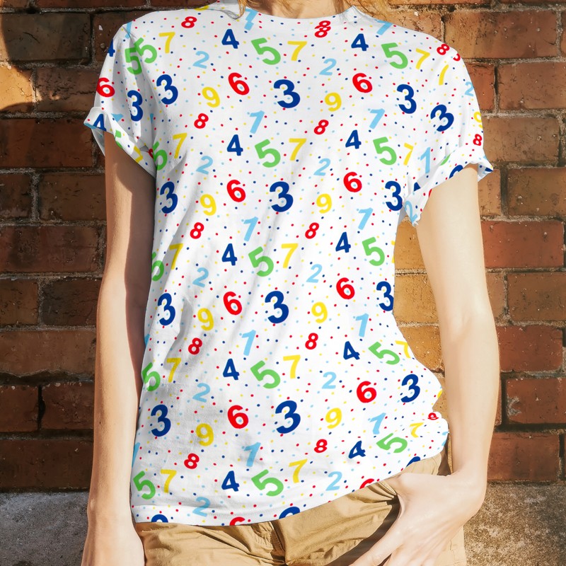 Punto Camiseta Numbers Blanca - Ribes y Casals