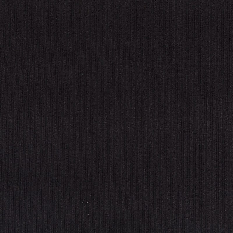 Punto Canalé Jersey Negro - Ribes y Casals