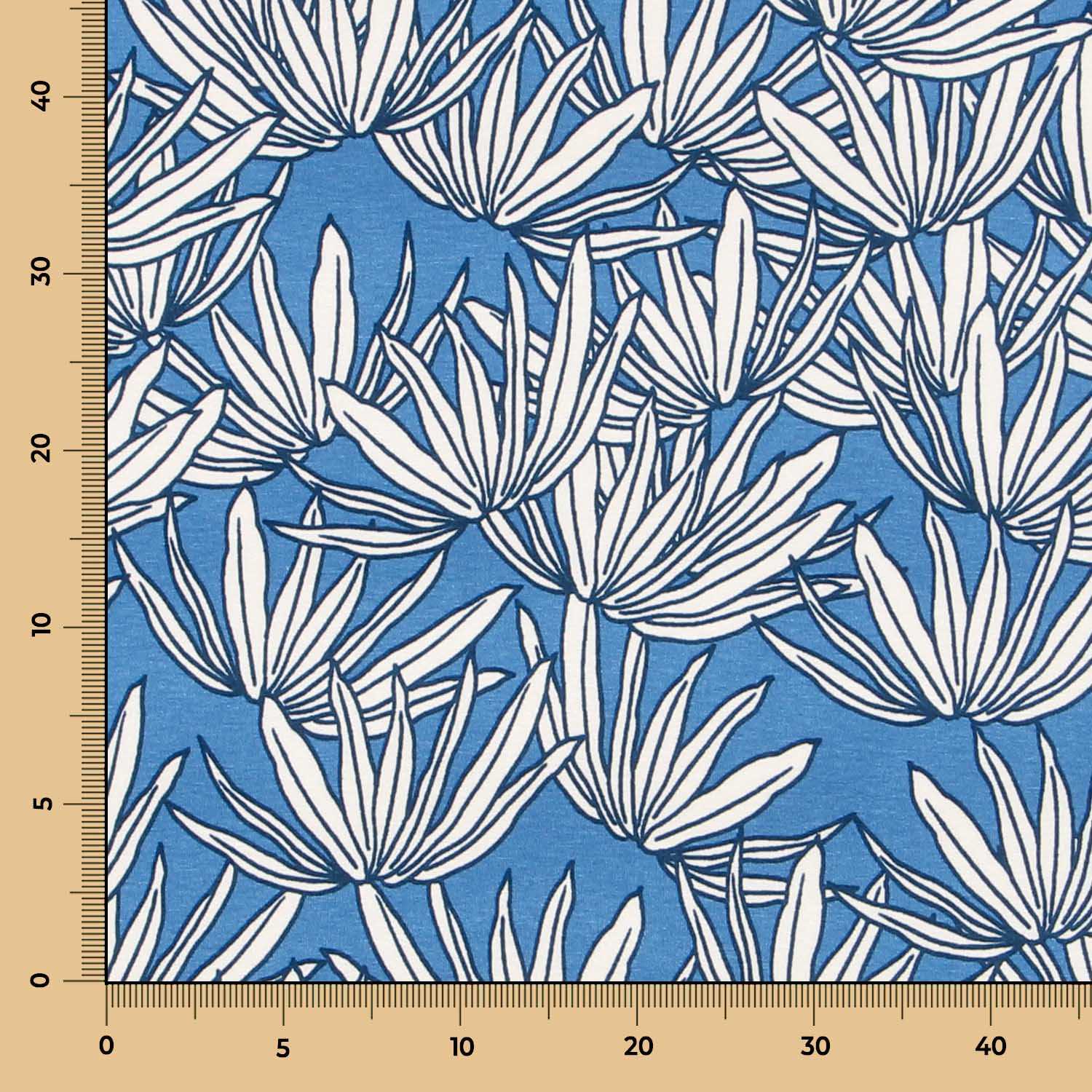 Punto de Viscosa Tropical Azul - Ribes y Casals