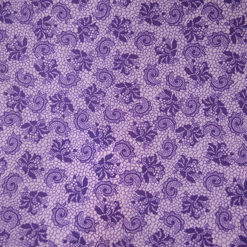 Punto Fino Lycra Flor Lila - Ribes y Casals