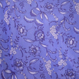 Punto Fino Lycra Flores Azules - Ribes y Casals