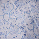 Punto Fino Lycra Ramas Azules - Ribes y Casals