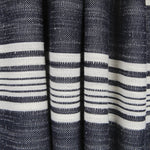 Punto Jacquard Listado Azul Denim - Ribes y Casals
