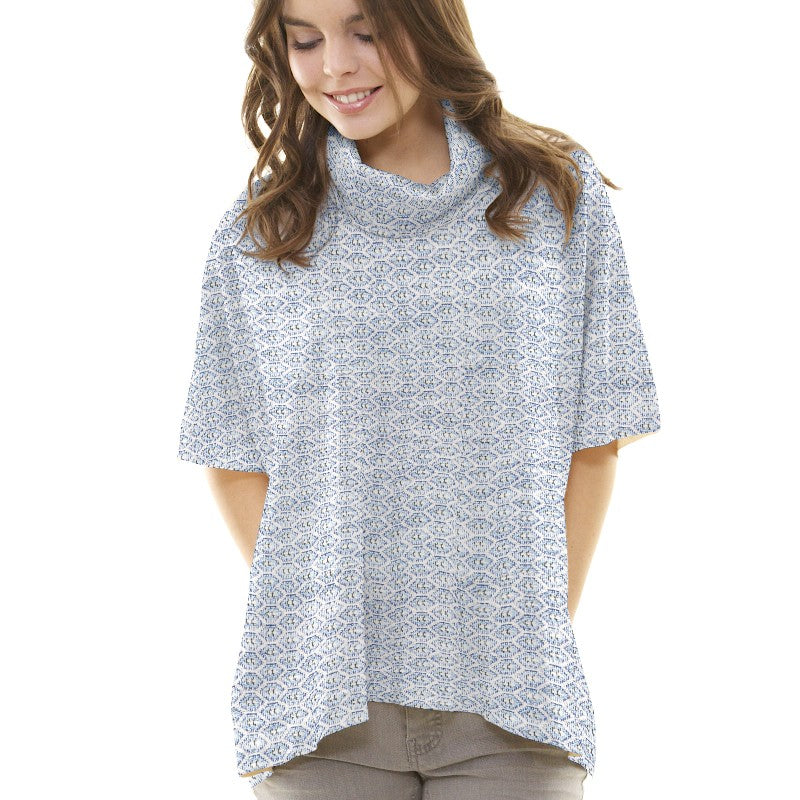 Punto Jacquard Tramado Azul - Ribes y Casals