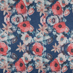 Punto Jersey Flores Azul - Ribes y Casals