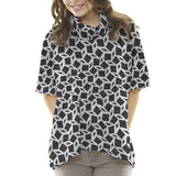 Punto Jersey Geométrico Negra - Ribes y Casals