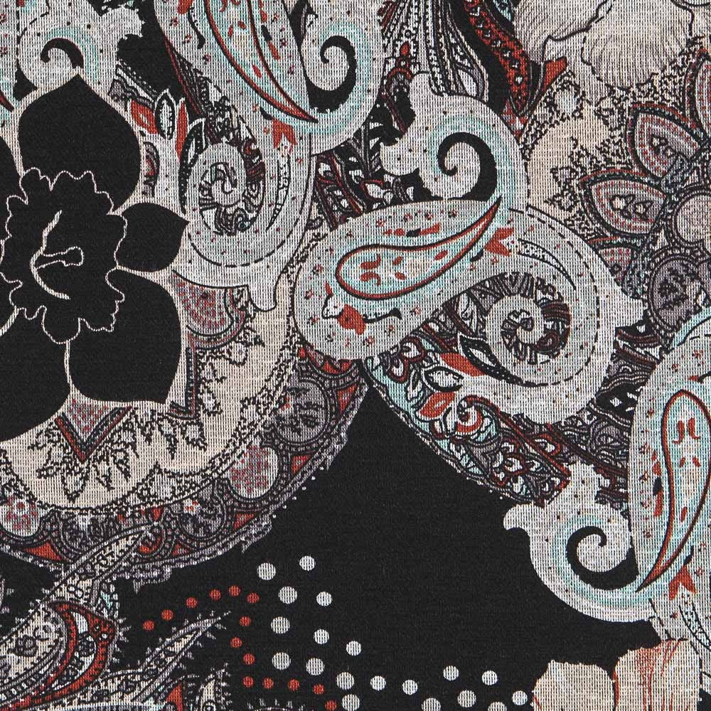 Punto Jersey Paisley Turquesa - Ribes y Casals