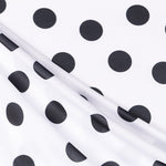 Punto Seda Flamenco Negro 33mm Blanco - Ribes y Casals