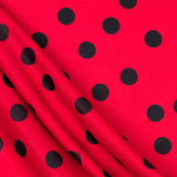 Punto Seda Flamenco Negro 33mm Rojo - Ribes y Casals