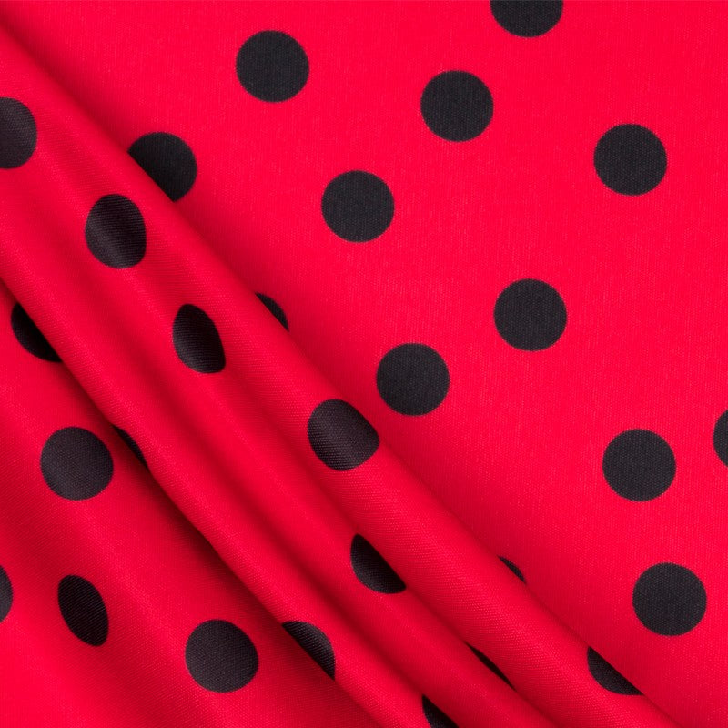 Punto Seda Flamenco Negro 33mm Rojo - Ribes y Casals