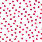 Punto Seda Flamenco Rojo 18mm Blanco - Ribes y Casals