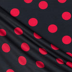 Punto Seda Flamenco Rojo 33mm Negro - Ribes y Casals