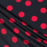Punto Seda Flamenco Rojo 33mm Negro - Ribes y Casals