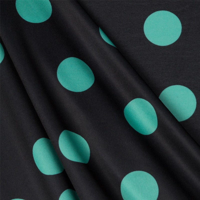 Punto Seda Flamenco Verde 33mm Negro - Ribes y Casals