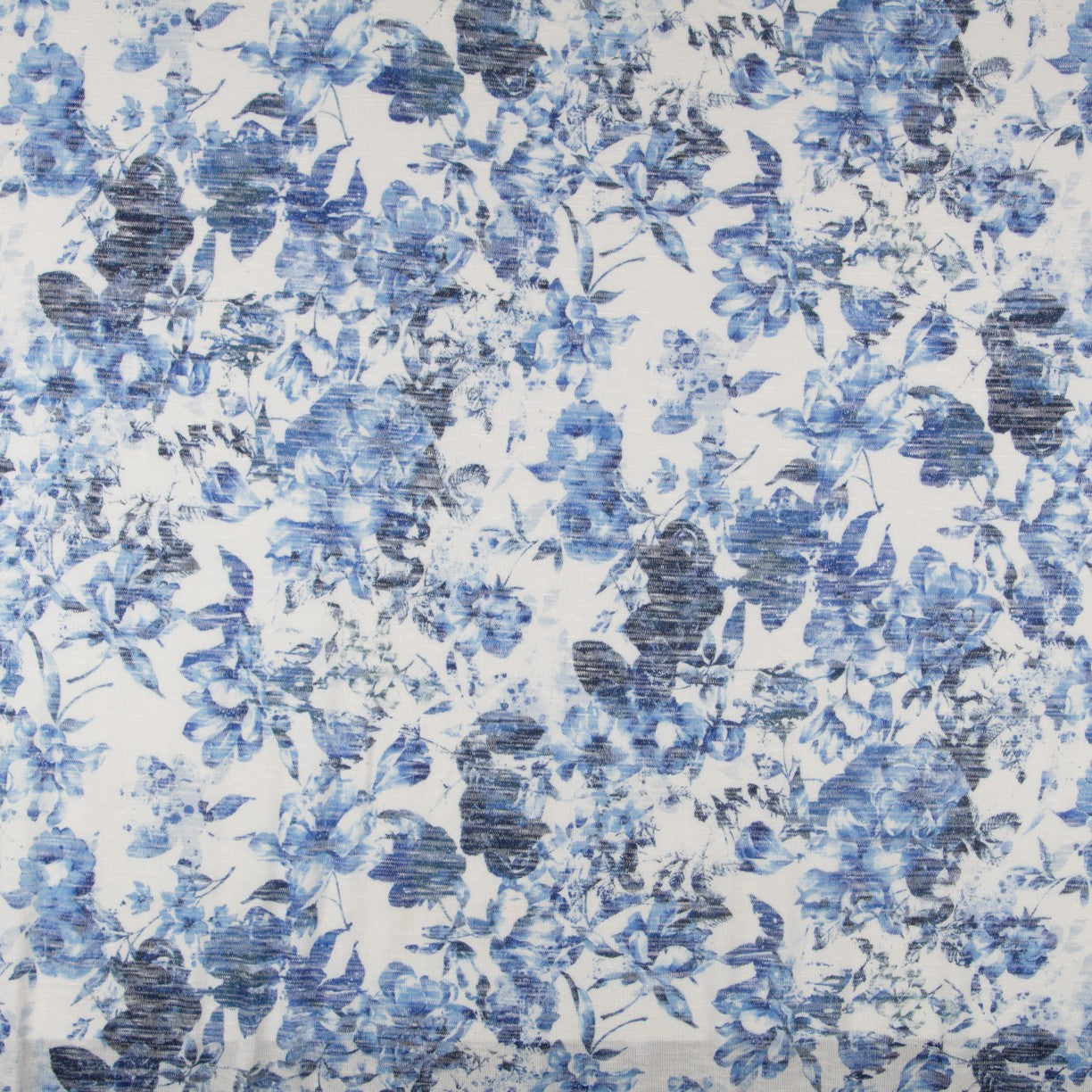 Punto Tricot Floral Azul - Ribes y Casals