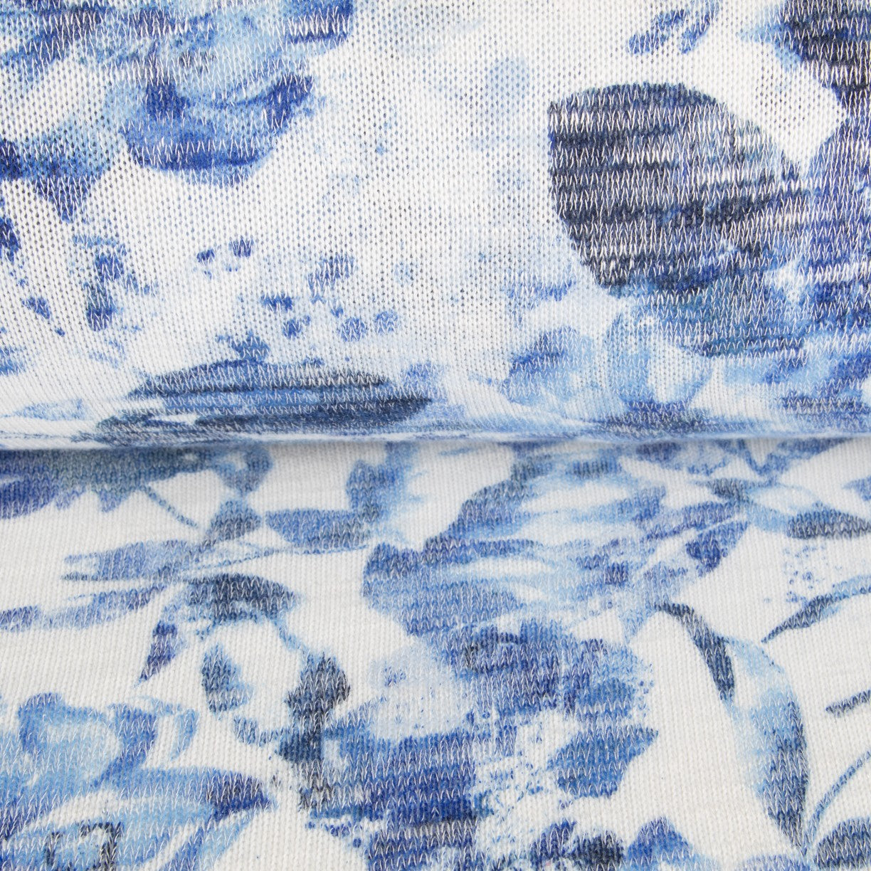 Punto Tricot Floral Azul - Ribes y Casals