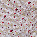 Punto Viscosa Margaritas Beige - Ribes y Casals