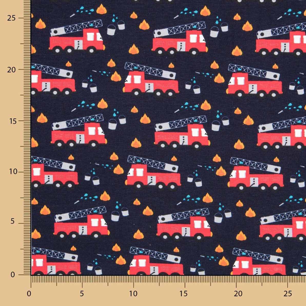 Punto Algodón Bomberos Azul Noche - Ribes y Casals