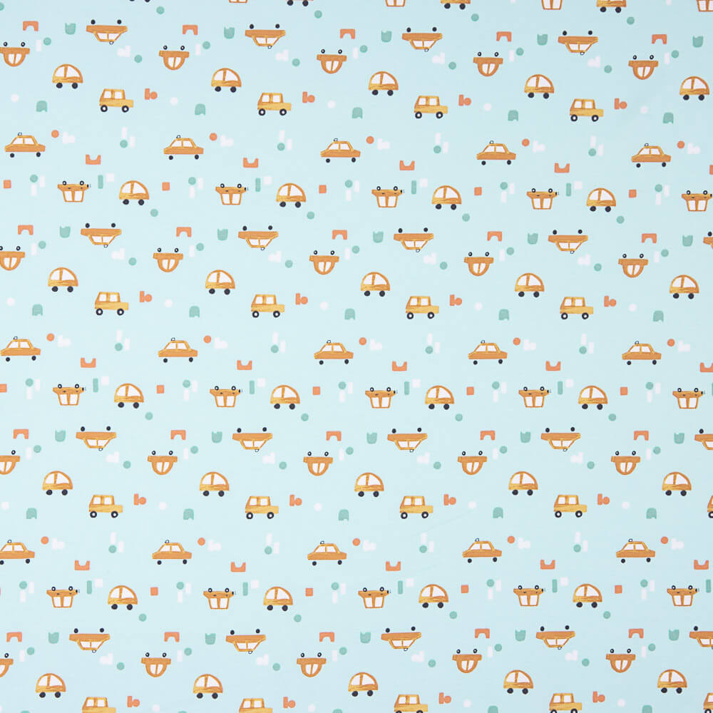 Punto Algodón Estampado Autos - Ribes y Casals