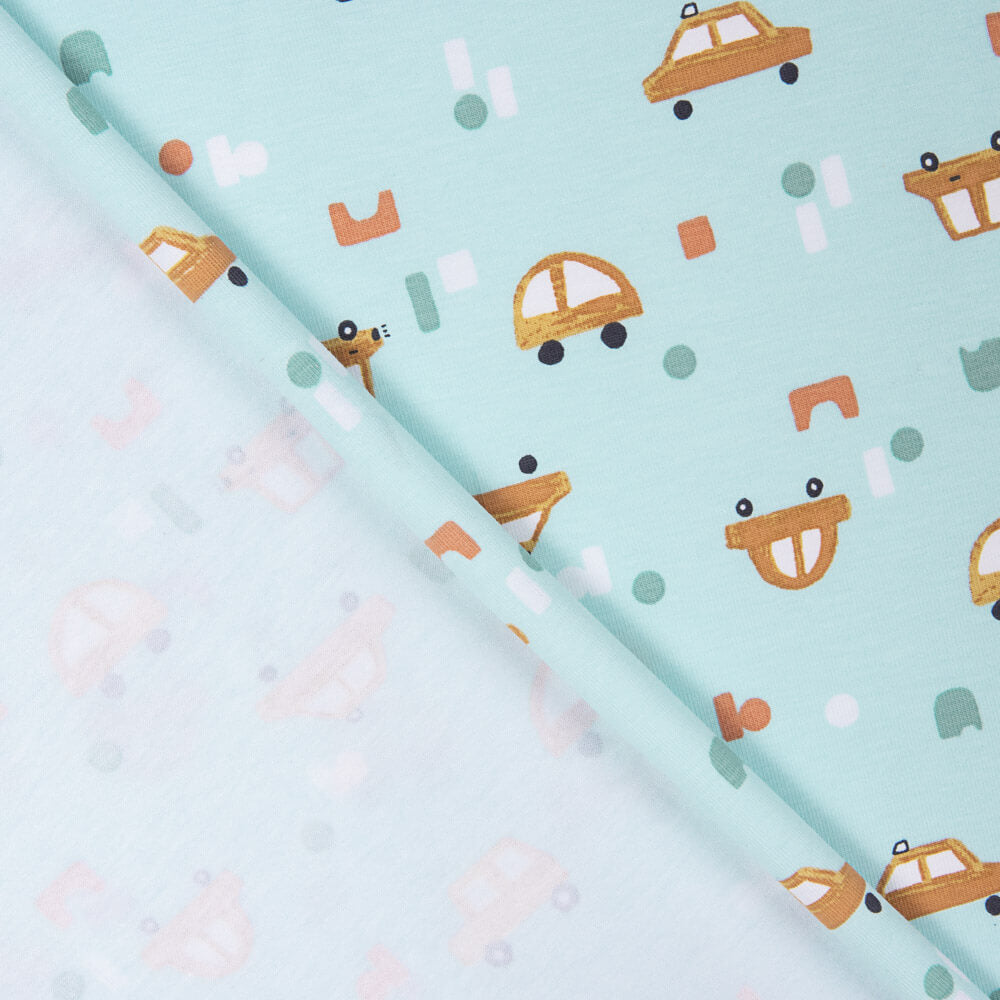 Punto Algodón Estampado Autos - Ribes y Casals