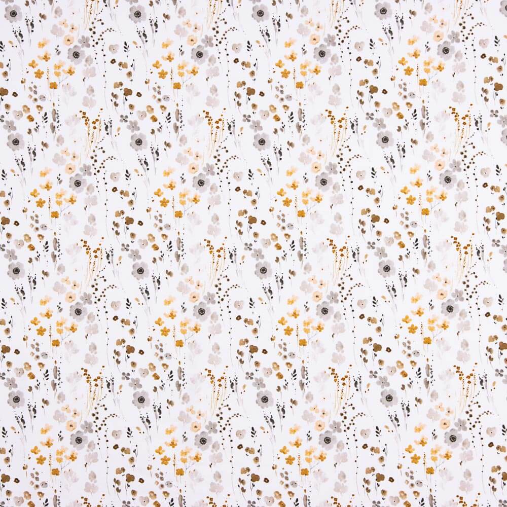 Punto Algodón Flor Primavera Topo - Ribes y Casals