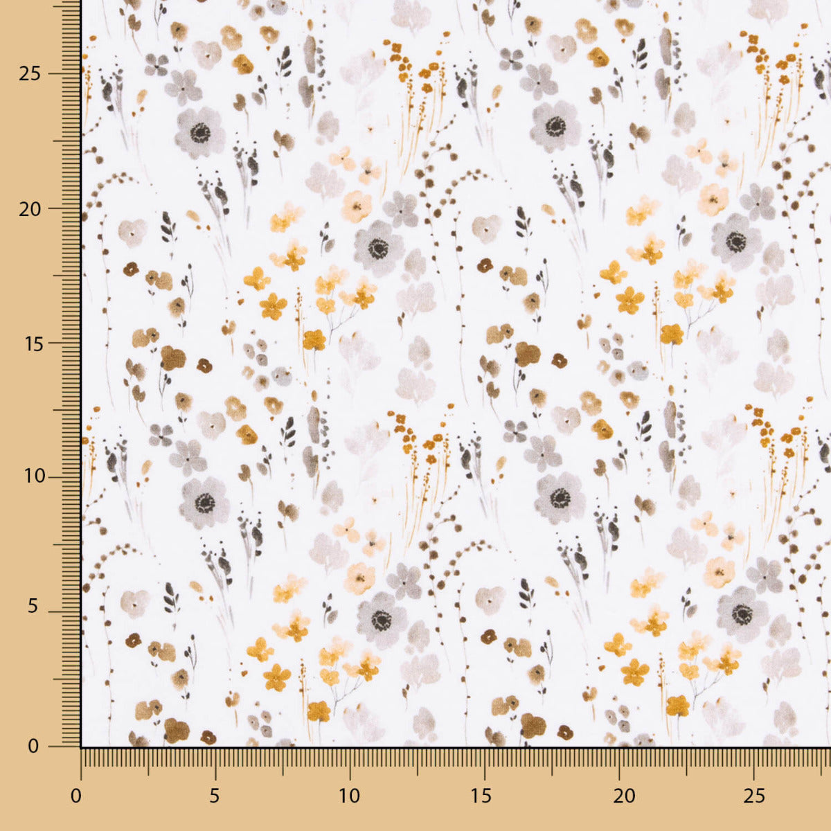 Punto Algodón Flor Primavera Topo - Ribes y Casals