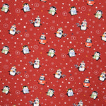 Retal Punto Algodón Pingüinos Grana 115x150 cm - Ribes y Casals