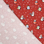 Punto Algodón Pingüinos Grana - Ribes y Casals