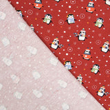 Punto Algodón Pingüinos Grana - Ribes y Casals