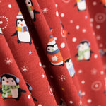 Punto Algodón Pingüinos Grana - Ribes y Casals