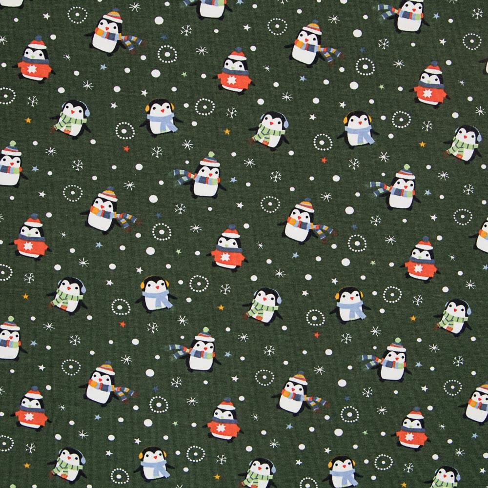 Punto Algodón Pingüinos Verde - Ribes y Casals