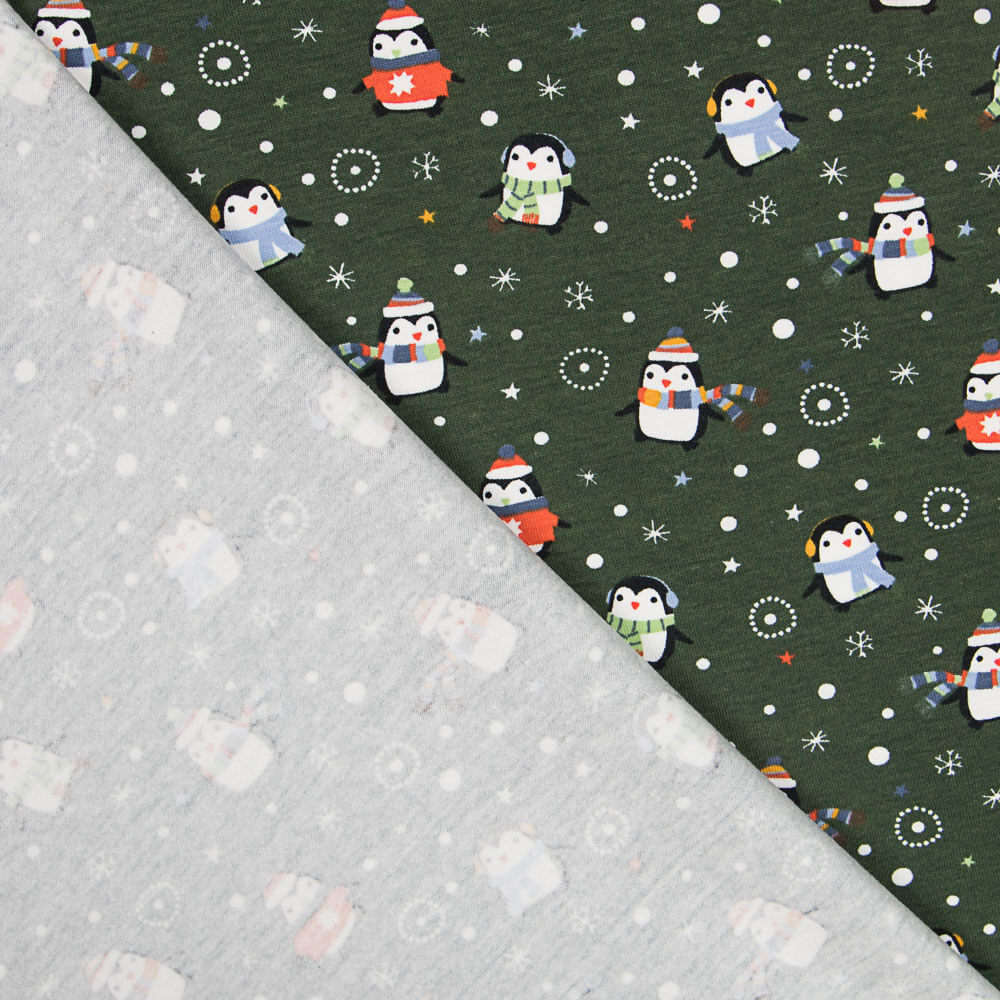 Punto Algodón Pingüinos Verde - Ribes y Casals