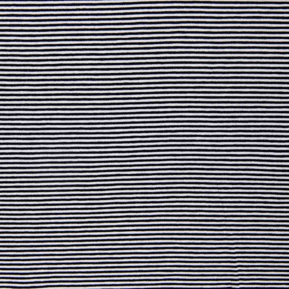 Punto Viscosa Rayas Mini Negro - Ribes y Casals