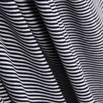 Punto Viscosa Rayas Mini Negro - Ribes y Casals