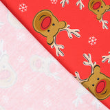 Punto Algodón Reno Rojo Navidad - Ribes y Casals