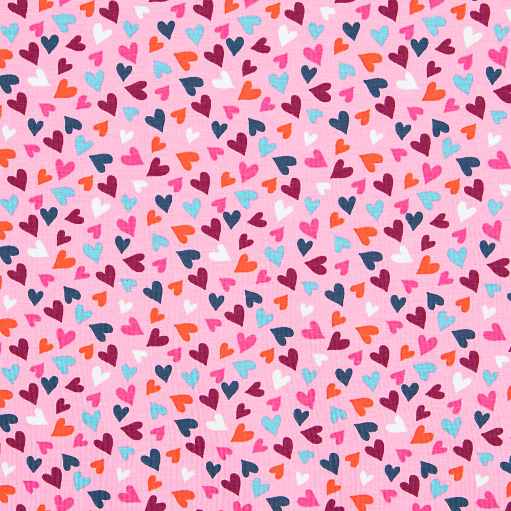 Punto Algodón Corazones Rosa - Ribes y Casals