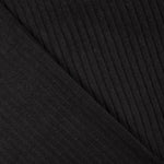 Punto Canalé Perchado Efecto Pana Negro - Ribes y Casals