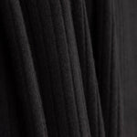 Punto Canalé Perchado Efecto Pana Negro - Ribes y Casals