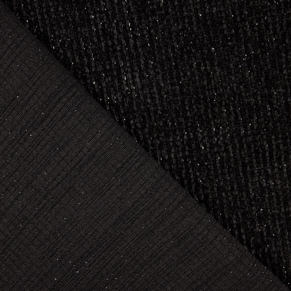 Punto Tricot Lurex Negro - Ribes y Casals