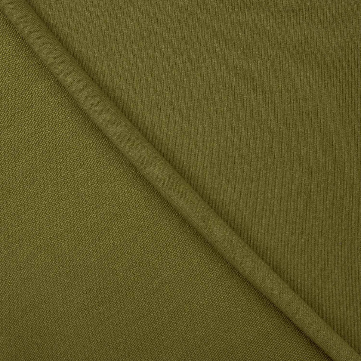 Punto Felpa Fino Verde Kaki - Ribes y Casals