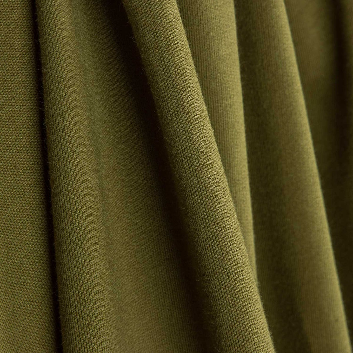 Punto Felpa Fino Verde Kaki - Ribes y Casals