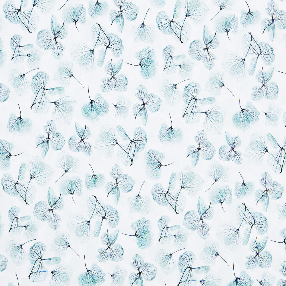 Punto Felpa Floral Aguamarina Oeko-Tex® - Ribes y Casals