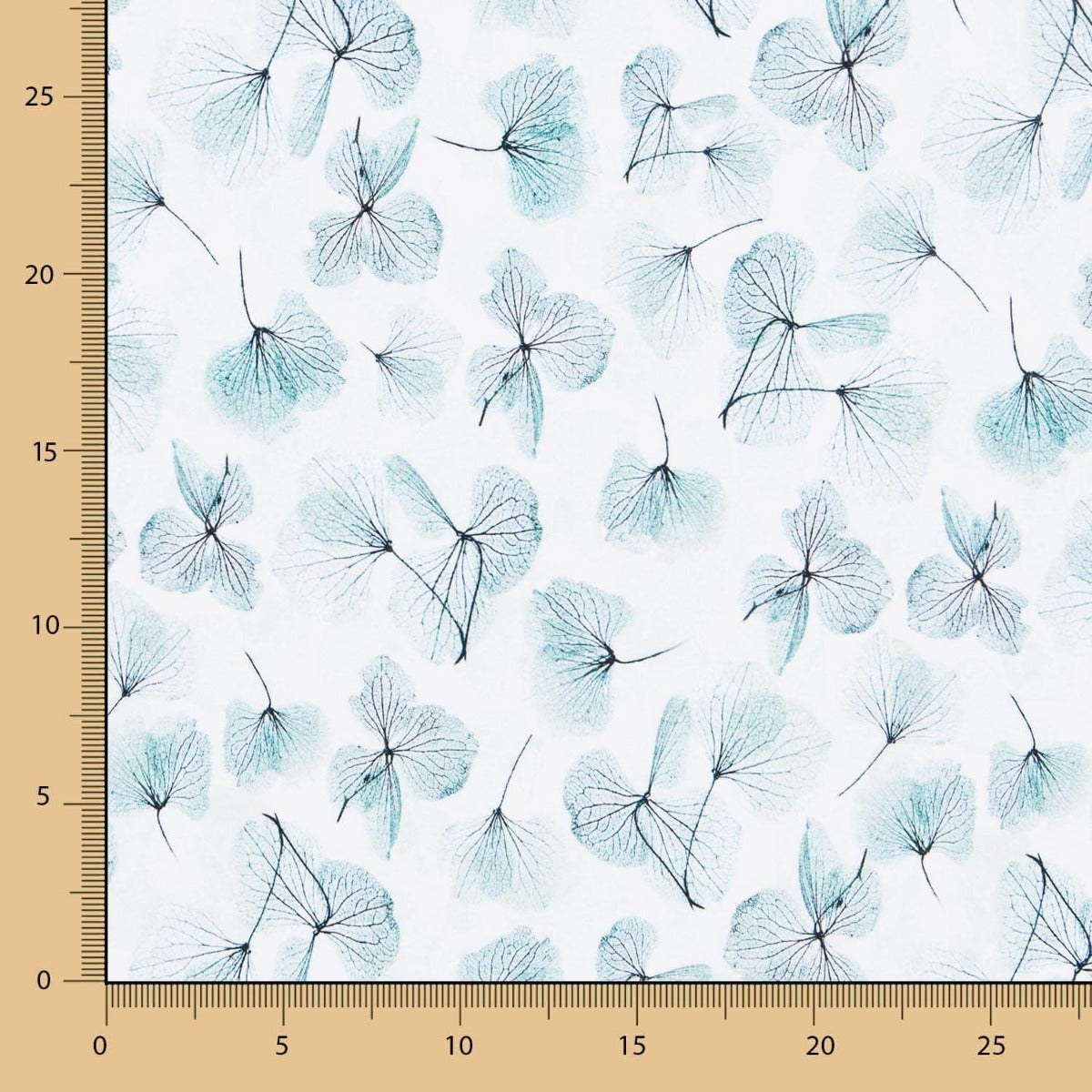 Punto Felpa Floral Aguamarina Oeko-Tex® - Ribes y Casals