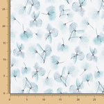 Punto Felpa Floral Aguamarina Oeko-Tex® - Ribes y Casals