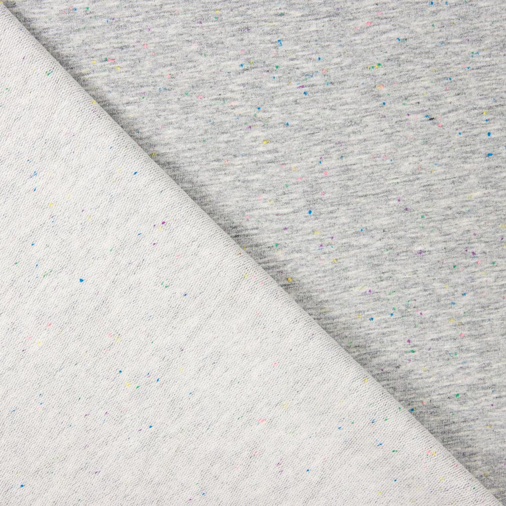 Punto Felpa Gris Oscuro Motitas - Ribes y Casals