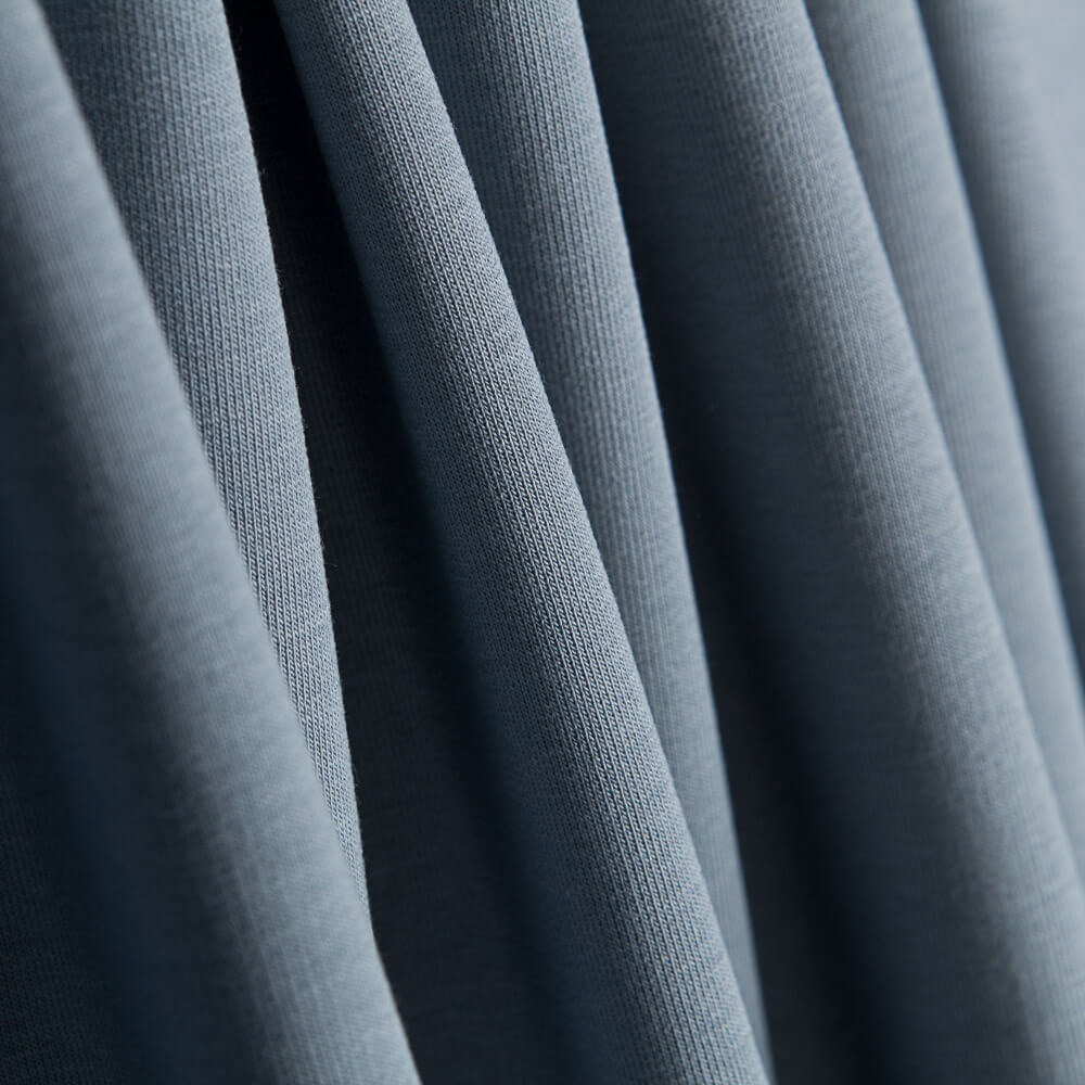 Punto Felpa Orgánico Gris Azulado - Ribes y Casals