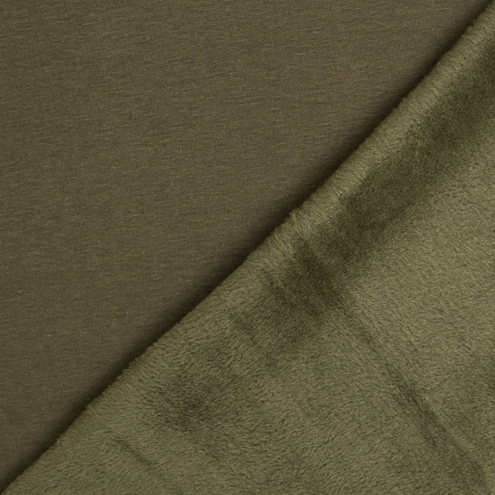 Punto Felpa Pelo Corto Kaki - Ribes y Casals